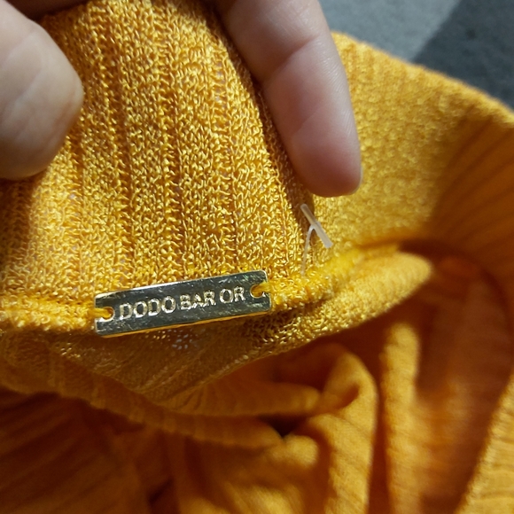 Dodo Bar Or Size 10 Hanna One-sleeve Gathered Ribbed-knit Polyester Midi Dress - Picture 7 of 7